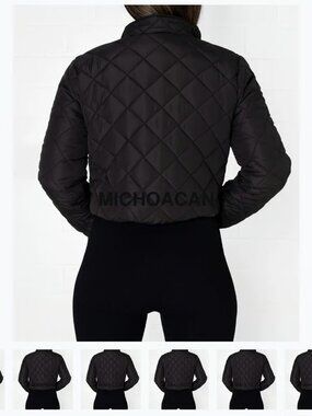 Herencia Michoacan crop puff jacket XL